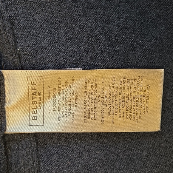 GUC Men's Belstaff Zip-Up Navy Sweater. Size Medium - Picture 8 of 8